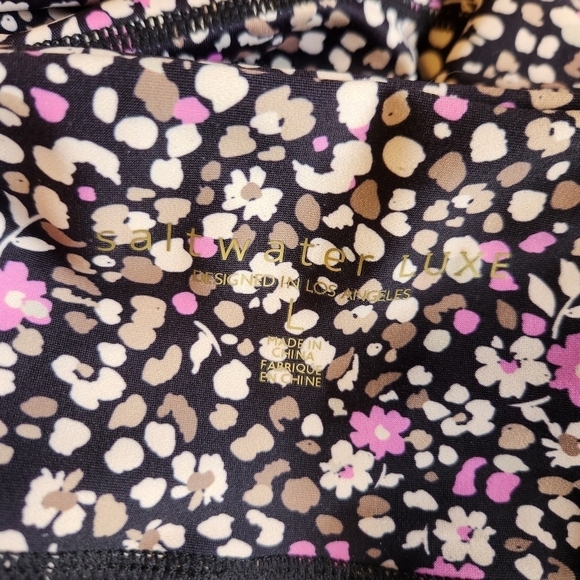 Saltwater Luxe Level Up Pant  Floral Dots - Leggings - Size Large - Picture 12 of 12